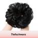 JJStar Large Bun Hair Part with Rubber Band - Deep Black Messy Bun Hair Extension & Ponytail Tie for Women & Girls - Buy Online on GoSupps.com