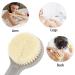 2-Pack Gray Long Handle Back Scrubber for Shower - Bath Brush for Massage and Improved Blood Circulation - Buy Online on GoSupps.com