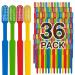 36 Prepasted Disposable Toothbrushes | Pre-Pasted Soft Bristle Tooth Brush Set for Dental Care & Oral Hygiene | Individually Wrapped Toothbrush Pack Airbnb Gifts | No Water Needed (36 Pack) 36 Count (Pack of 1)
