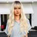 HAIRCUBE Curly Synthetic Wig for Women - Very Light Blonde - Ideal for Daily Wear or Cosplay - Buy Online on GoSupps.com