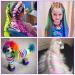 AOOWU 6 Colors Hair Chalk Comb Temporary Hair Color Chalk Comb Set for Girls Kids Safe Non-Toxic Washable Hair Dye Hair Color Brush Hair Color Dyeing Tool for Halloween New Year Party Cosplay - Buy Online on GoSupps.com