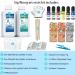 Epoxy Resin Clear Crystal Coating Kit 17.6oz - Art Craft Jewelry Making River Tables - Includes Gloves, Measuring Cup, Wooden Sticks, Gold Foil Flakes and Tweezers - Buy Online on GoSupps.com