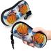 Stylish Portable Glasses Case | Yellow Flowers & Orange Fruits Design | Colorful Basketball Sketch - Perfect for Travel - Buy Online on GoSupps.com