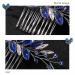 Latious Bride Wedding Hair Comb - Silver Crystal Blue Rhinestone Hair Clip - Buy Online on GoSupps.com