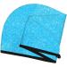 Sky Blue Glitter Hair Towel Wrap - Quick Drying Hair Turban with Button | Ultra-Absorbent Hair Drying Towel for Effortless Styling - Buy Online on GoSupps.com