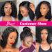 Pizazz 13x4 HD Transparent Deep Wave Lace Front Wig 14 Inch Black Color - Pre Plucked 180 Density Glueless Frontal Wig for Black Women - Buy Online on GoSupps.com