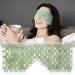 Green Jade Eye Mask 2 Pcs - Hot/Cold Therapy for Facial Relaxation and Sleep - Gemshan - Buy Online on GoSupps.com