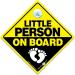 Baby On Board Sign - Little Person with Baby Feet Design | Yellow and Black Vehicle Sign with Suction Cup Attachment - Buy Online on GoSupps.com