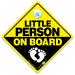 Little Person On Board Car Sign With Baby Feet Yellow and Black Baby on Board Sign Vehicle Sign With Suction Cup Attachment Designed To Notify Other Drivers That You Have Baby in the Car / Vehicle
