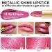 OULAC Metallic Shine Glitter Lipstick in Pink - Long-Lasting, Vegan & Cruelty-Free Lip Color 4.3g - HIP & HIPPIE - Buy Online on GoSupps.com