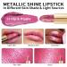 Oulac Metallic Pink Lipstick | Long-Lasting Vegan Lipcolor | Metallic Rose Shade | Cruelty-Free Lip Makeup - 4.3g - Buy Online on GoSupps.com