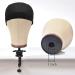 23 Inch Cork Canvas Mannequin Head with Stand for Wigs Making - Includes Wig Cap, T-Pins - Mount Hole for Easy Styling - Buy Online on GoSupps.com