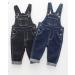 KIDSCOOL SPACE Baby & Little Boys/Girls Blue Denim Overalls 12-18 Months - Ripped & Soft, Water Washed - Style 2081 - Buy Online on GoSupps.com