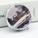 Round Pill Box - Winter Farmhouse Print | 3 Compartment Decorative Metal Pill Organizer | Portable Pocket Medicine Case - Style-27 - Buy Online on GoSupps.com
