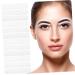 Mikinona 12 Sheets Eyebrow Ruler Stencils White Brow Mapping Stickers Eye Brow Shapers