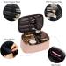 ROWNYEON Cute Travel Makeup Bag with Bow-knot Handle | Portable Waterproof Toiletry Pouch in Pink - Buy Online on GoSupps.com