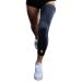 Vital Salveo -Germanium Recovery Compression Sports Full Leg Sleeve Length Thigh Calf Long Knee Sleeve with UV protection Support Single Tight. For Basketball  Arthritis Men and Women (1 PC)-Large Large (Pack of 1) Black