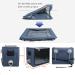 MAZLJ Pet Dryer Pet Hair Dryer Cage Pet Drying Box Cat and Dog Bath and Drying Box Pet Bed Foldable Blue 110X65X65cm - Buy Online on GoSupps.com