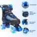 MammyGol Kids Adjustable Roller Skates with Light Up Wheels - Blue Large - Youth (4-7US) - Buy Online on GoSupps.com
