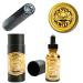 THE VINTAGE GROOMING CO. Death Grip Extra Strong Hold Mustache Wax with Death Grip Keychain Mustache Comb and Night Fury Mustache Wax Remover Oil Set