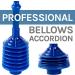 JS Jackson Supplies Blue Bellows Accordion Toilet Plunger with Black Storage Tray - Buy Online on GoSupps.com