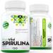 Plantvital Organic Spirulina Tablets (120 Tablets) 1000mg Per Tablet - Mega Source of Chlorophyll Protein. Vitamins/Minerals Antioxidant Rich Superfood. Vegan Non-GMO Gluten Soy Dairy Free! Made in Canada 120 count (Pack of 1) - Buy Online on GoSupps.com