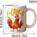 De Poulet Dr le - De Caf En C ramique De 12 Oz En C ramique Nouveaut Drinkware Th Chaud Cacao Jus De Lait De Boisson Froide Coll gues Femmes Amateurs De Poulet Hommes Faveurs | - Buy Online on GoSupps.com