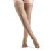 SIGVARIS Women’s Style Sheer 780 Open Toe Thigh-Highs w/Grip Top 20-30mmHg Large Short Honey