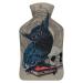 Owl Skeleton Hot Water Bottle With Cover Plush Bed Bottle Hand Warmer For Adults And Children 26.5X15.3cm