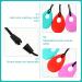 Healifty Silicone Chew Necklace Pendant for Kids - Sensory Chew Jewelry for Girls and Boys - Molar Teething Aid - Oval Oral Sensory Toy (Red/Purple/Green) - Buy Online on GoSupps.com