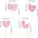 Cyodoos 24 Pcs Happy Mothers Day Cupcake Toppers Glitter Cake Toppers Cupcake Heart Mother Happy Birthday Party Supplies Decorations Pink - Buy Online on GoSupps.com