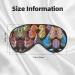 Shop Many Colored Ice Cream Print Unisex Eye Mask - Soft Comfortable Light-Blocking - International Shipping Available - Buy Online on GoSupps.com