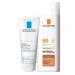 La Roche Posay Anthelios Tinted Mineral Sunscreen 1.7 Fl Oz and Travel Size Hydrating Cleanser