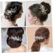 minkissy Wedding Hair Accessories Hair Clips Hair Barrettes Tiara Hair Pin Bride Hairpin Bridal Hair Accessory Girl Headpiece Bride Headpieces for Wedding Hair Comb Rhinestones Leaf Women's - Buy Online on GoSupps.com