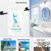 Naanle 3D Mermaid Tail Print Hand Towels - 16 x 30 Inches - Blue White - Ideal for Bathroom, Hotel, Gym, Spa - #Mermaid - Buy Online on GoSupps.com