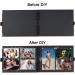 JMJE DIY Craft Paper Photo Album | Handmade Scrapbook Set for Wedding, Graduation, Travel | 80 Pages with Metal Pen | Black Window - Buy Online on GoSupps.com