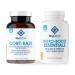 NuEthix Formulations Cortisol and Thyroid Support Supplement Bundle: Cort-Eaze Cortisol-Control Supplement 60 Capsules 30 Servings and Thyro-Boost Essentials 90 Capsules