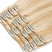Real Remy Clip-in Hair Extensions 8PCs 18Clips - Smooth 100g 45cm (#18/613 Light Ash Blonde/White Blonde) - International Shipping - Buy Online on GoSupps.com