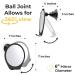 HoneyBull Fogless Shower Mirror with Razor Holder - Swivel Small Mirror for Shaving | Bathroom Accessories - Holds Razors (Black) - Buy Online on GoSupps.com
