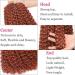 Leeven 30 Inch Copper Red Passion Twist Crochet Braids Hair - Long Water Wave Butterfly Locs Extension in 350# - Pack of 1 - Buy Online on GoSupps.com