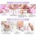 Medium Almond Orange Pink Press on Nails with Gold Line Design - 24 Pcs | Summer False Nails for Women - Buy Online on GoSupps.com