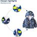 JinBei Toddler Kids Hooded Jacket | Waterproof Windbreaker Coat for Boys | Sun Protective Raincoat | Cartoons Print | 1-7 Years - Buy Online on GoSupps.com