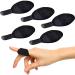 Topbine 5 pieces of fingers finger rail metal finger support for sports injuries broken fingers joint pain finger rails for children and adults (5 pieces black L)