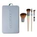 EcoTools Daily Essentials Face Kit - 5 Brushes, 2 Handles, Storage Tin | Interchangeable Makeup Brush Set - Buy Online on GoSupps.com