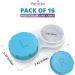 Yondex 16 Pack Contact Lens Case Set - Durable Plastic Holder Kit for Contact Lenses - Leak-Proof Box - 4 Vibrant Colors - Compact Travel Case (16 Pack) - Buy Online on GoSupps.com