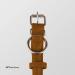 Collardirect Handmade Round Leather Dog Collar - Soft Padded Real Leather for Dogs & Cats (23-28 cm) - Available in Black Pink Red Purple Blue Brown - Buy Online on GoSupps.com