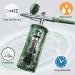 Mini Airbrush Makeup Kit with Compressor - Portable Elegance Airbrush for Tattoos, Cake Decorating, and Modeling in Green - Buy Online on GoSupps.com