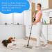 Pet Hair Remover & Lint Brush with Adjustable Long Handle | Carpet & Furniture Cleaner for Dogs & Cats - Black - Buy Online on GoSupps.com