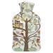 Owl Tree Bird Hot Water Bottle With Cover Plush Bed Bottle Hand Warmer For Adults And Children 26.5X15.3cm
