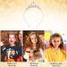 Silver Princess Crown Crystal Sash Tiara Headband for Women & Girls - Wedding & Birthday Hair Accessory - Buy Online on GoSupps.com